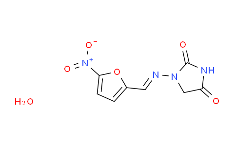 CAS No. 17140-81-7, 1-(((5-Nitrofuran-2-yl)methylene)amino)-imidazolidine-2,4-dione hydrate