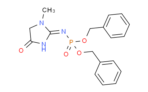 CAS No. 19208-69-6, Dibenzyl (1-methyl-4-oxoimidazolidin-2-ylidene)phosphoramidate
