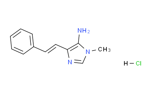 CAS No. 87471-13-4, (E)-1-methyl-4-styryl-1H-imidazol-5-amine hydrochloride