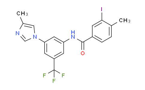 CAS No. 926922-18-1, 3-iodo-4-methyl-N-(3-(4-methyl-1H-imidazol-1-yl)-5-(trifluoromethyl)phenyl)benzamide