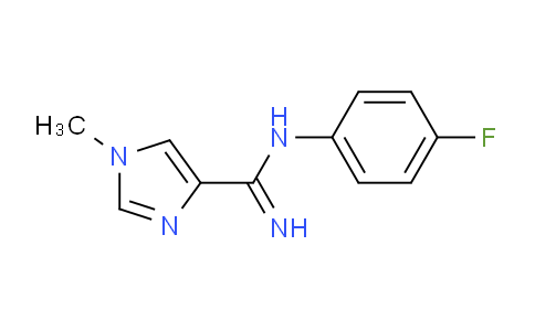 CAS No. 959604-70-7, N-(4-Fluoro-phenyl)-1-methyl-1H-imidazole-4-carboxamidine