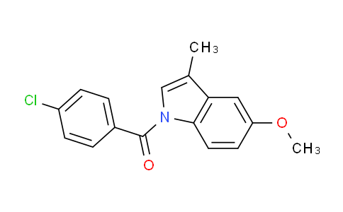CAS No. 22789-45-3, (4-chlorophenyl)(5-methoxy-3-methyl-1H-indol-1-yl)methanone