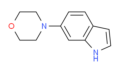 CAS No. 245117-18-4, 4-(1H-indol-6-yl)morpholine