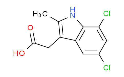 CAS No. 25177-67-7, 2-(5,7-dichloro-2-methyl-1H-indol-3-yl)acetic acid