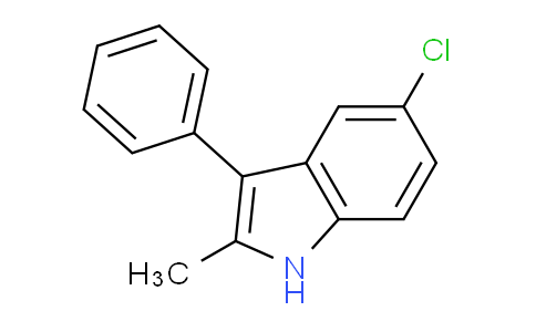 CAS No. 30843-37-9, 5-chloro-2-methyl-3-phenyl-1H-indole