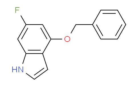 CAS No. 312314-26-4, 4-(benzyloxy)-6-fluoro-1H-indole