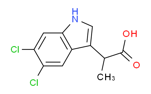 CAS No. 338744-31-3, 2-(5,6-dichloro-1H-indol-3-yl)propanoic acid