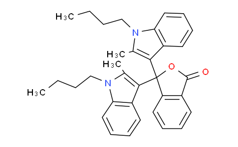 CAS No. 50292-91-6, 3,3-Bis(1-butyl-2-methyl-1H-indol-3-yl)isobenzofuran-1(3H)-one
