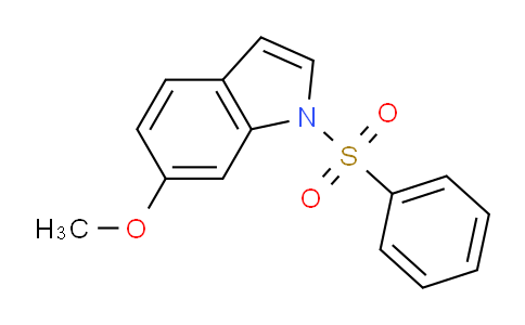 CAS No. 56995-13-2, 6-methoxy-1-(phenylsulfonyl)-1H-indole