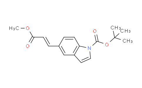 CAS No. 561307-71-9, tert-Butyl 5-(3-methoxy-3-oxoprop-1-en-1-yl)-1H-indole-1-carboxylate