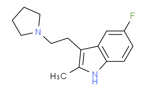 CAS No. 1218-09-3, 5-fluoro-2-methyl-3-(2-(pyrrolidin-1-yl)ethyl)-1H-indole