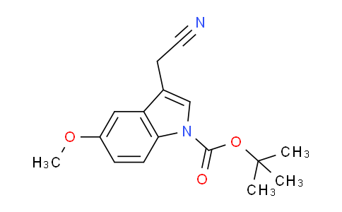 CAS No. 896101-79-4, tert-butyl 3-(cyanomethyl)-5-methoxy-1H-indole-1-carboxylate