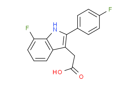 CAS No. 901194-06-7, 2-(7-fluoro-2-(4-fluorophenyl)-1H-indol-3-yl)acetic acid
