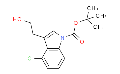 CAS No. 898746-54-8, tert-Butyl 4-chloro-3-(2-hydroxyethyl)-1H-indole-1-carboxylate
