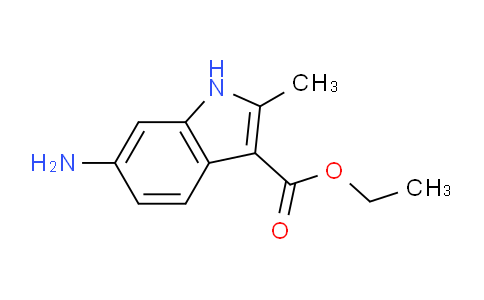 CAS No. 945655-37-8, ethyl 6-amino-2-methyl-1H-indole-3-carboxylate
