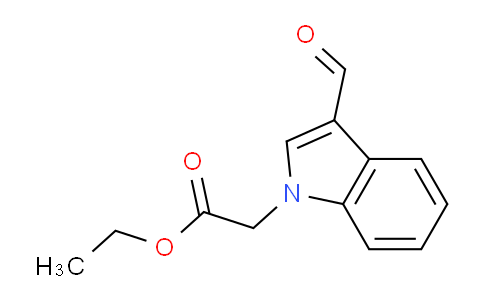 CAS No. 27065-94-7, (3-Formyl-indol-1-yl)-acetic acid ethyl ester
