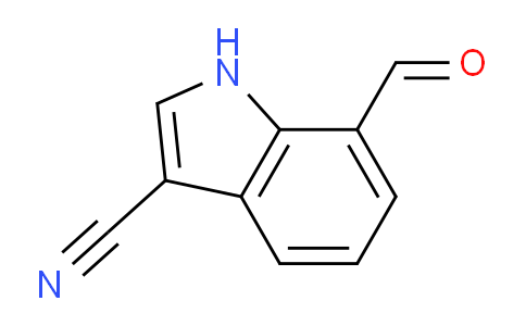CAS No. 1373137-75-7, 7-formyl-1H-indole-3-carbonitrile