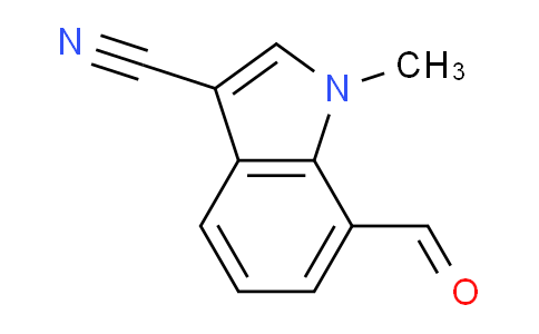CAS No. 1373137-76-8, 7-formyl-1-methyl-1H-indole-3-carbonitrile