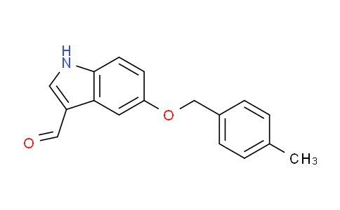 CAS No. 141834-86-8, 5-((4-methylbenzyl)oxy)-1H-indole-3-carbaldehyde