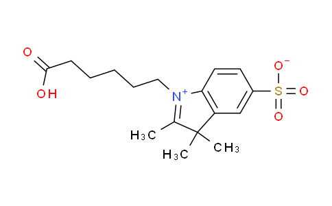 CAS No. 146368-08-3, 1-(5-carboxypentyl)-2,3,3-trimethyl-3H-indol-1-ium-5-sulfonate