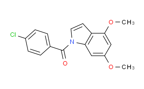 CAS No. 146255-78-9, (4-chlorophenyl)(4,6-dimethoxy-1H-indol-1-yl)methanone