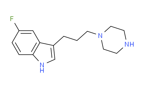 CAS No. 163860-25-1, 5-fluoro-3-(3-(piperazin-1-yl)propyl)-1H-indole
