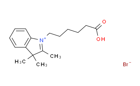 CAS No. 171429-43-9, 1-(5-Carboxypentyl)-2,3,3-trimethyl-3H-indol-1-ium bromide