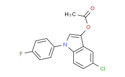 CAS No. 170232-37-8, 5-Chloro-1-(4-fluorophenyl)-1H-indol-3-yl acetate