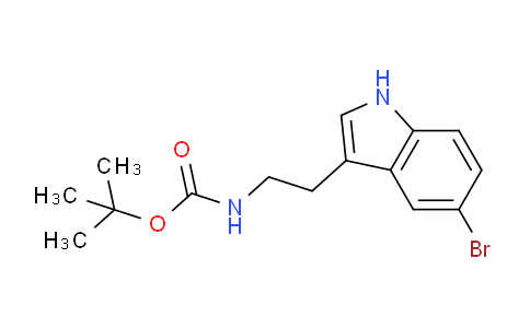 CAS No. 174021-63-7, tert-butyl (2-(5-bromo-1H-indol-3-yl)ethyl)carbamate