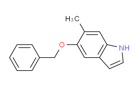 CAS No. 19500-00-6, 5-(benzyloxy)-6-methyl-1H-indole
