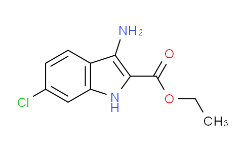 CAS No. 210571-49-6, ethyl 3-amino-6-chloro-1H-indole-2-carboxylate