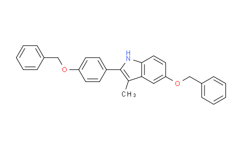 CAS No. 198479-63-9, 5-(Benzyloxy)-2-(4-(benzyloxy)-phenyl)-3-methyl-1H-indole