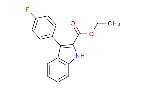 CAS No. 93957-39-2, Ethyl 3-(4-fluorophenyl)-1H-indole-2-carboxylate