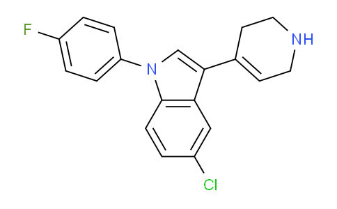 CAS No. 106516-07-8, 5-Chloro-1-(4-fluorophenyl)-3-(1,2,3,6-tetrahydropyridin-4-yl)-1H-indole