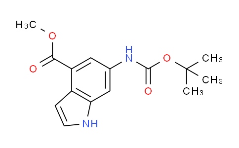 CAS No. 731810-56-3, Methyl 6-((tert-butoxycarbonyl)amino)-1H-indole-4-carboxylate
