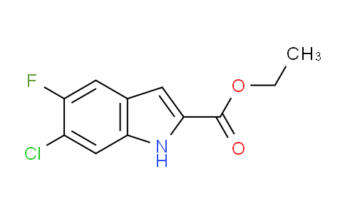 CAS No. 169674-00-4, ethyl 6-chloro-5-fluoro-1H-indole-2-carboxylate