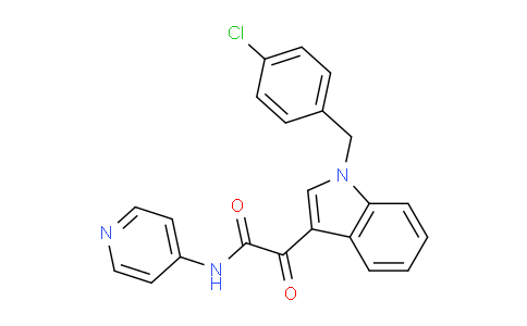 2-(1-(4-chlorobenzyl)-1H-indol-3-yl)-2-oxo-N-(pyridin-4-yl)acetamide