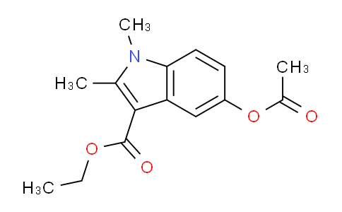 CAS No. 40945-79-7, Ethyl 5-(acetyloxy)-1,2-dimethyl-1H-indole-3-carboxylate