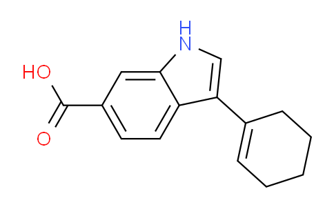 CAS No. 494799-16-5, 3-(cyclohex-1-en-1-yl)-1H-indole-6-carboxylic acid