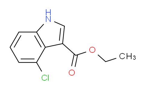 CAS No. 1009818-70-5, ethyl 4-chloro-1H-indole-3-carboxylate