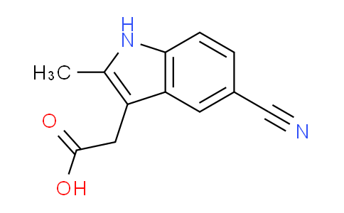 CAS No. 13218-36-5, 2-(5-Cyano-2-methyl-1H-indol-3-yl)acetic acid