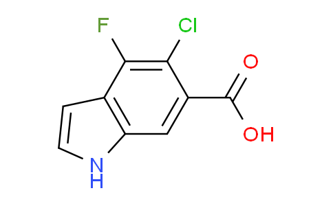 CAS No. 908600-79-3, 5-chloro-4-fluoro-1H-indole-6-carboxylic acid