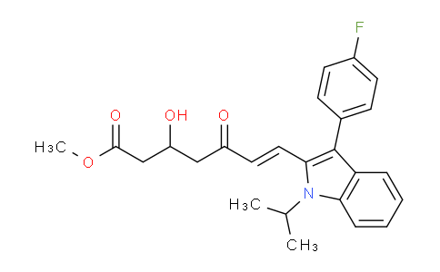 CAS No. 93957-52-9, (E)-Methyl 7-(3-(4-fluorophenyl)-1-isopropyl-1H-indol-2-yl)-3-hydroxy-5-oxohept-6-enoate