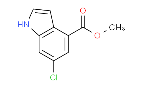 CAS No. 1082040-57-0, methyl 6-chloro-1H-indole-4-carboxylate