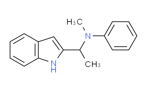 CAS No. 1084920-06-8, N-(1-(1H-indol-2-yl)ethyl)-N-methylaniline