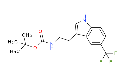 CAS No. 1132910-79-2, tert-butyl (2-(5-(trifluoromethyl)-1H-indol-3-yl)ethyl)carbamate