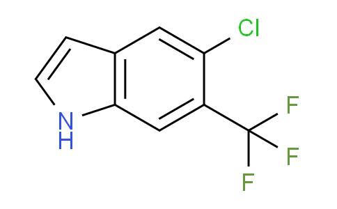 CAS No. 1186404-60-3, 5-Chloro-6-(trifluoromethyl)-1H-indole