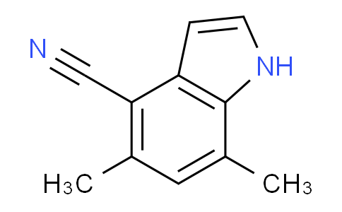 CAS No. 1190319-95-9, 5,7-dimethyl-1H-indole-4-carbonitrile