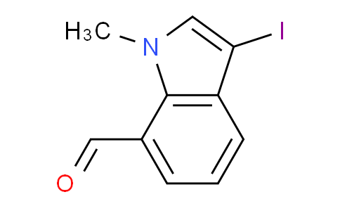 CAS No. 1251834-03-3, 3-iodo-1-methyl-1H-indole-7-carbaldehyde