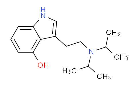CAS No. 132328-45-1, 3-(2-(diisopropylamino)ethyl)-1H-indol-4-ol
